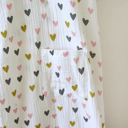 Cotton Double-Layer Muslin Kimono Nightgown - image 7