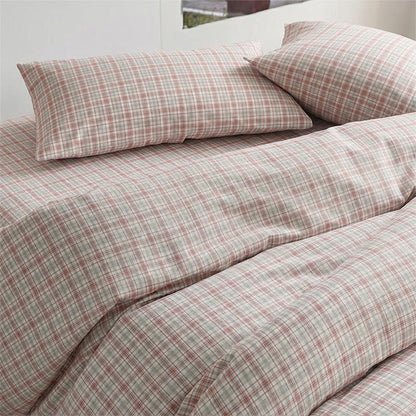 Pink Plaid Twin XL Dorm Bedding Set - image 3
