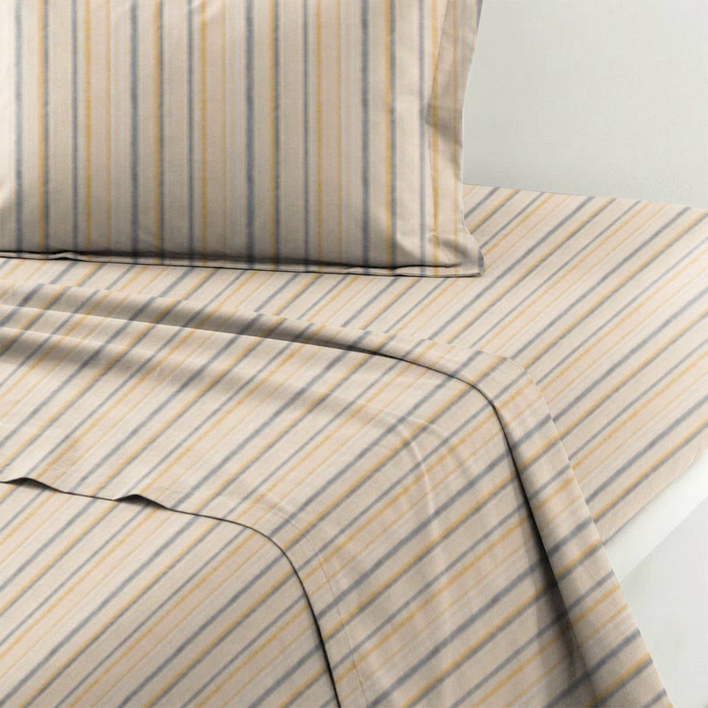 Neutral Striped Twin XL Dorm Bedding Set - image 4