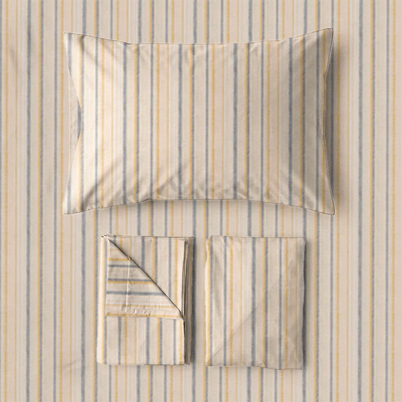 Neutral Striped Twin XL Dorm Bedding Set - image 5