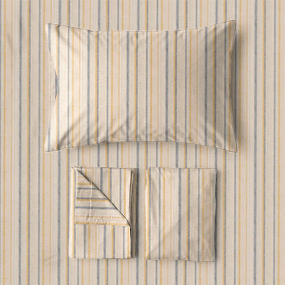 Neutral Striped Twin XL Dorm Bedding Set - image 5