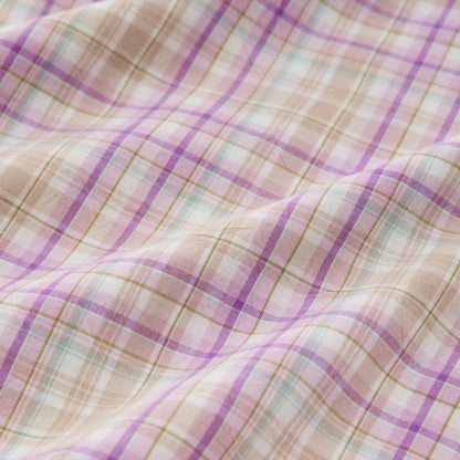 Soft Purple Plaid Twin XL Dorm Bedding Set - image 6