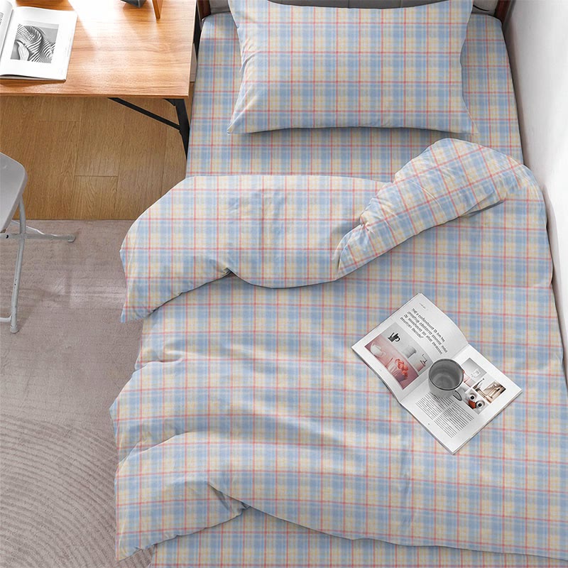 Pastel Gingham Twin XL Bedding Set - image 1