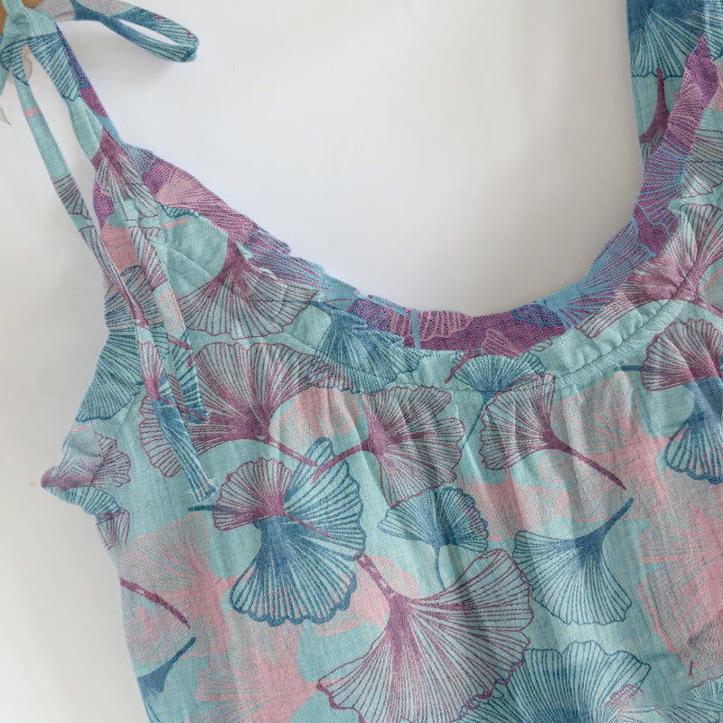 Dreamy Ginkgo Leaf Cami Loungewear Set - image 5