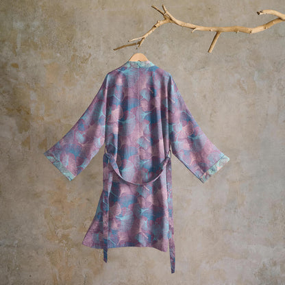 Dreamy Ginkgo Leaf Cotton Kimono Robe - image 6