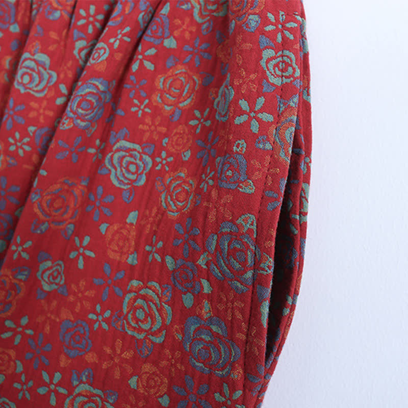 Plus Size Floral Cropped Capris Pants Loungewear - image 8