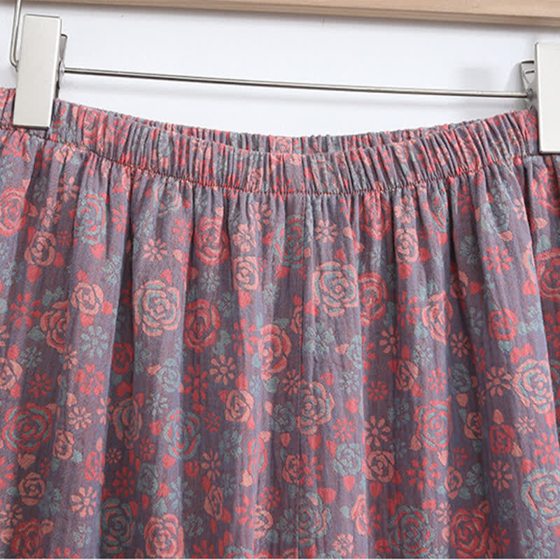 Plus Size Ruffle Trim Cropped Capri Loungewear Set - image 14