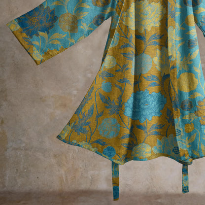 Vintage Floral Cotton Robe - image 14