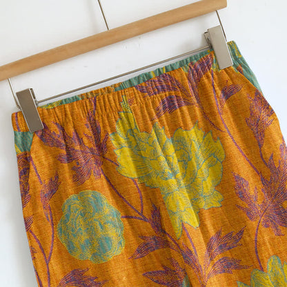 Retro Peony Cotton Cami Loungewear Set - image 2