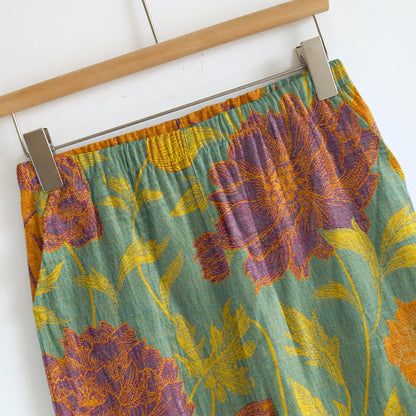 Retro Peony Cotton Cami Loungewear Set - image 7