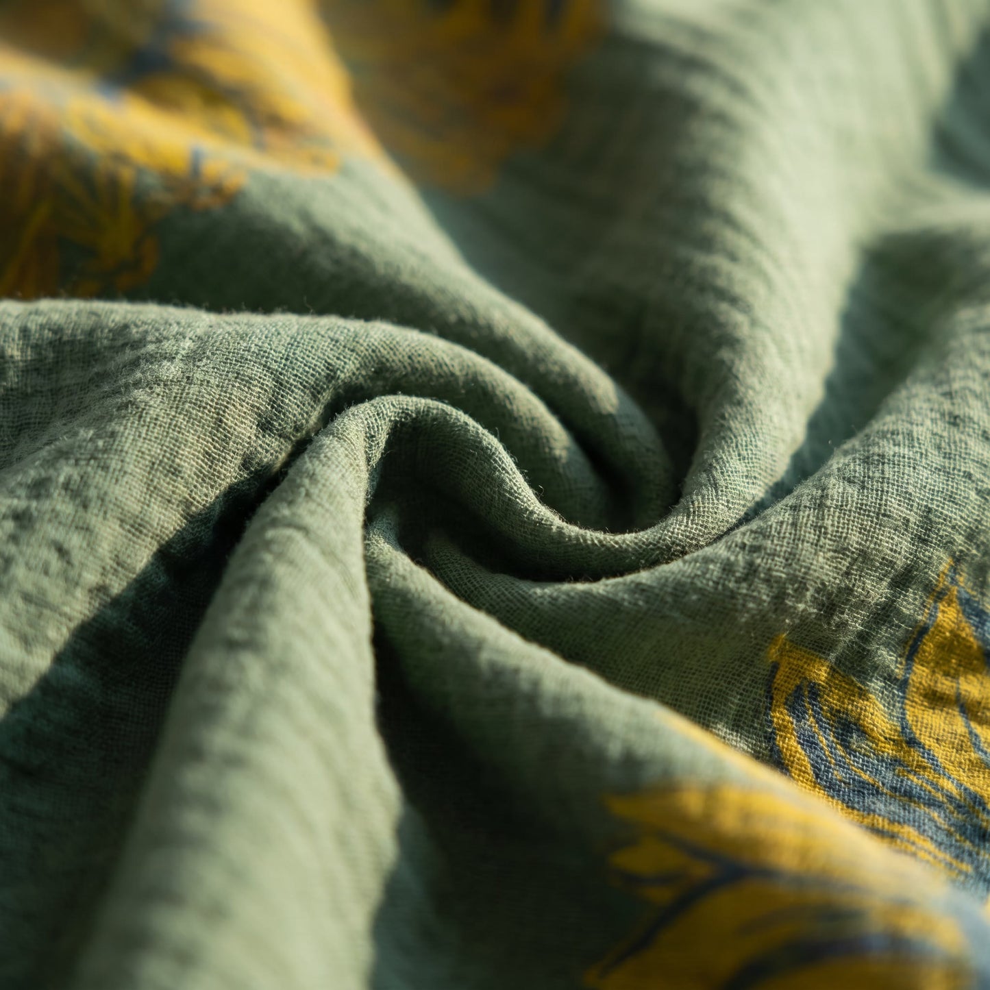 Vintage Sunflower Cotton Gauze Bedding Set - image 28