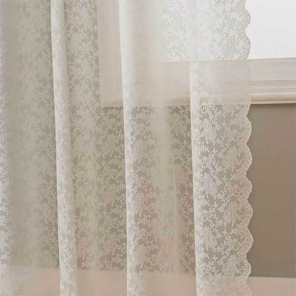 Grommet Top Airy Voile Lace Sheer Curtain - image 3
