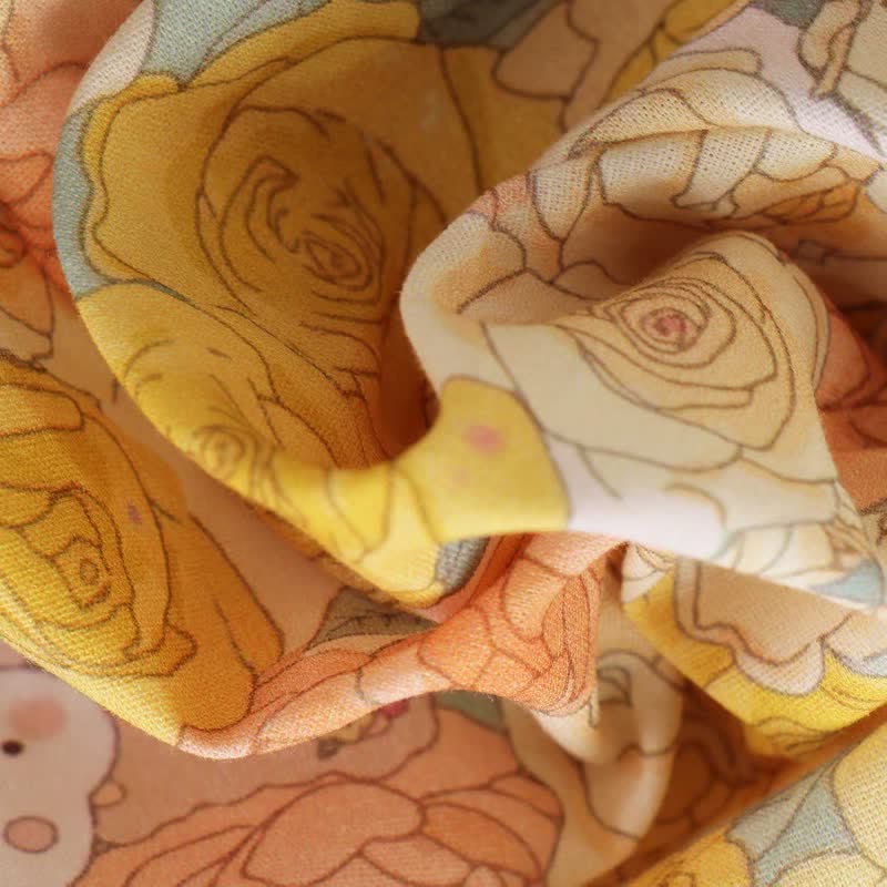Yellow Rose Cotton 3pcs Loungewear Set - image 5