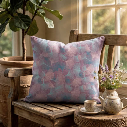 Vintage Ginkgo Leaf Throw Pillow Cover - image 6