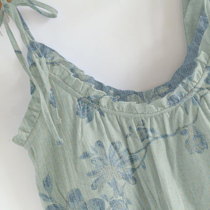 Vintage Floral Cotton Cami Loungewear Set - image 6