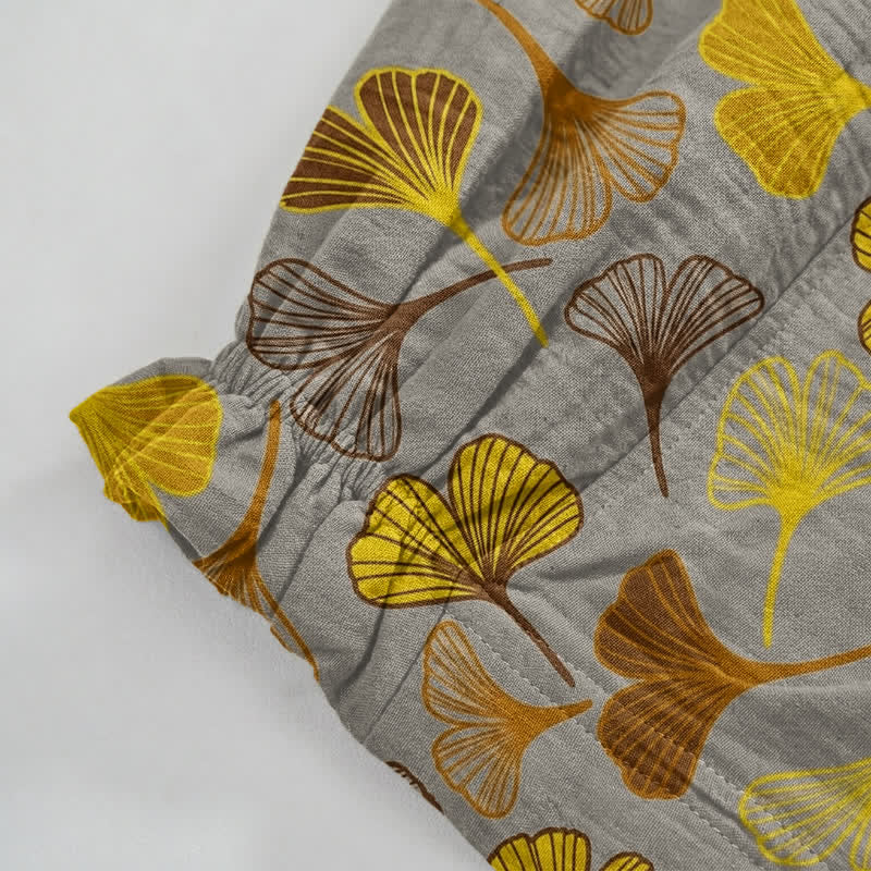 Multi‑Color Ginkgo Leaf Cotton Lounge Pants - image 14
