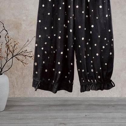 Timeless Black Polka‑Dot Lounge Pants - image 1