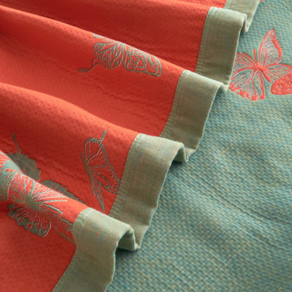Elegant Butterfly Print Cotton Quilt - image 12