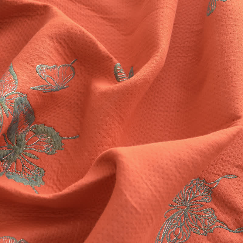 Elegant Butterfly Print Cotton Quilt - image 20