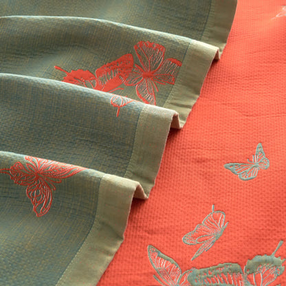 Elegant Butterfly Print Cotton Quilt - image 19