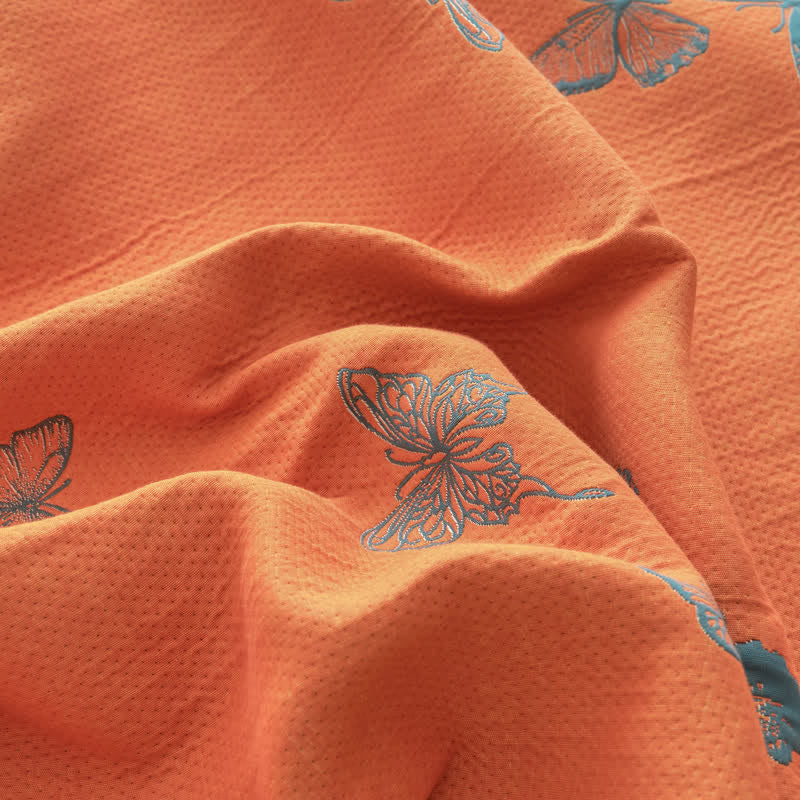 Elegant Butterfly Print Cotton Quilt - image 27