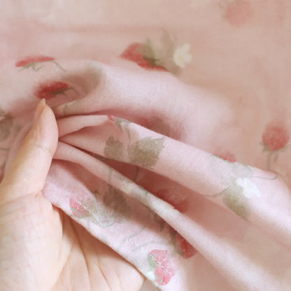 Ownkoti Pink Strawberry Cotton Lounge Nightgown - image 3
