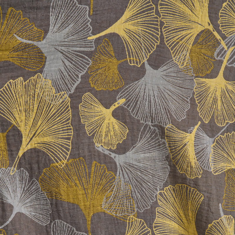 Golden Ginkgo Leaf Cotton Bedding Set - image 5