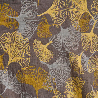 Golden Ginkgo Leaf Cotton Bedding Set - image 5