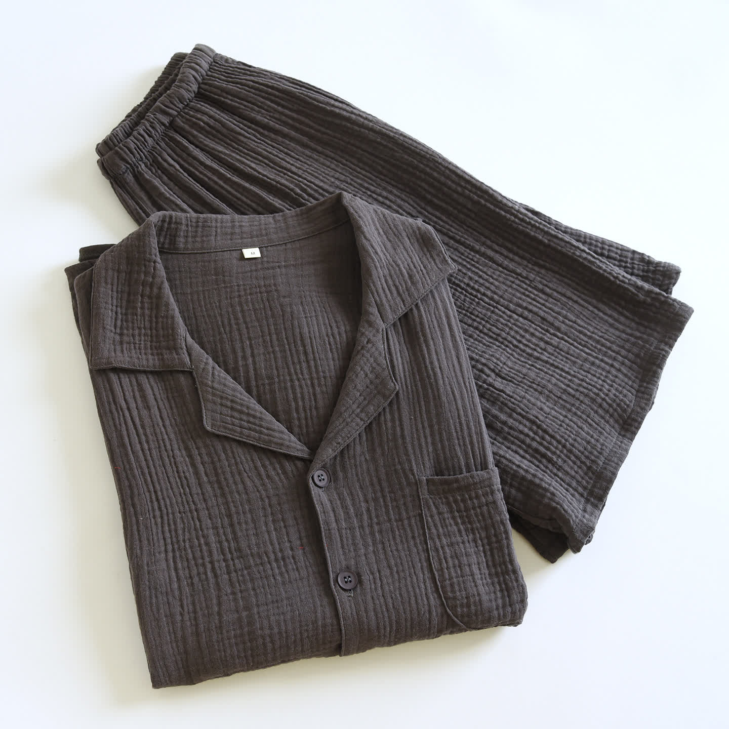 Cotton Gauze Button Front Loungewear Set - image 9