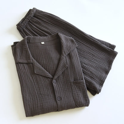 Cotton Gauze Button Front Loungewear Set - image 9