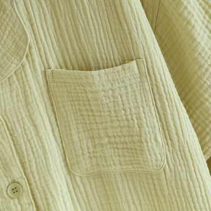 Cotton Gauze Button Front Loungewear Set - image 16