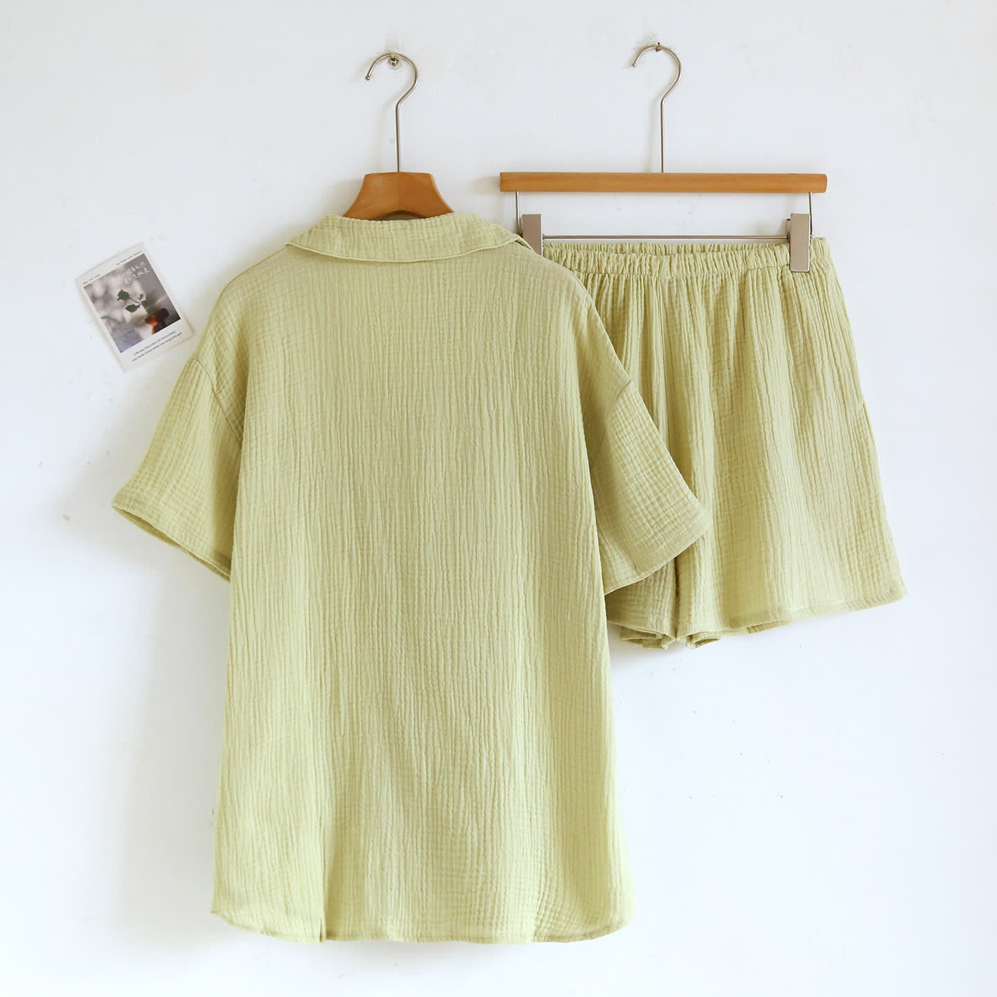 Cotton Gauze Button Front Loungewear Set - image 11