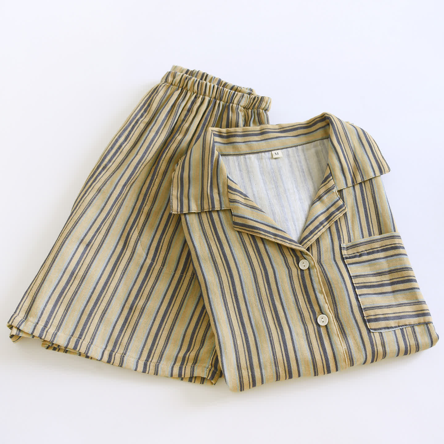 Vintage Striped Cotton Loungewear Set - image 2
