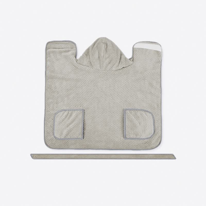 Solid Color Microfiber Dog Bath Robe - image 5