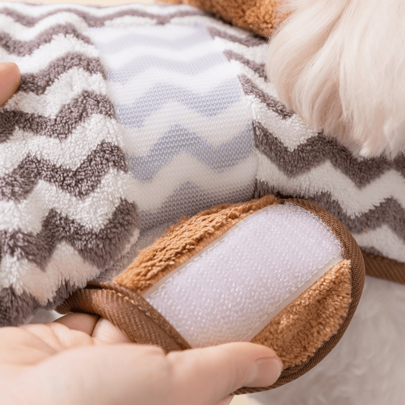 Grey Bear‑Ear Dog Bath Robe - image 3