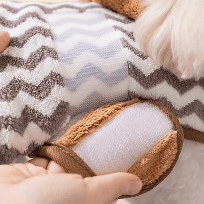 Grey Bear‑Ear Dog Bath Robe - image 3