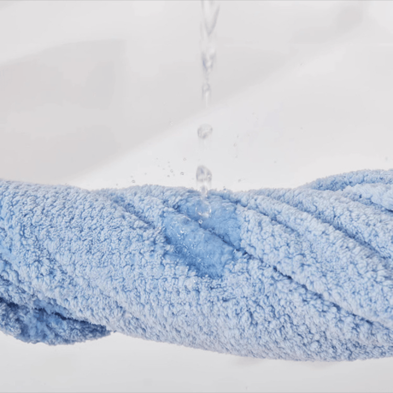 Blue Waffle‑Textured Dog Bath Robe - image 3
