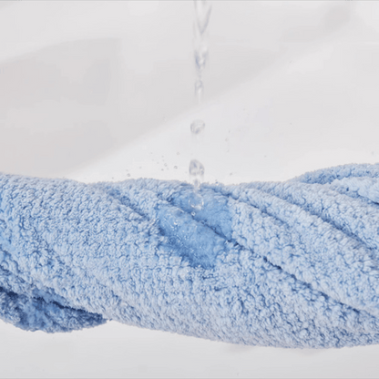 Blue Waffle‑Textured Dog Bath Robe - image 3