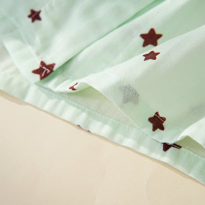 Pastel Star Cotton Long Sleeve Pajamas - image 10