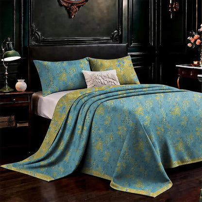 Reversible Vintage Flower Cotton Bedspread - image 2