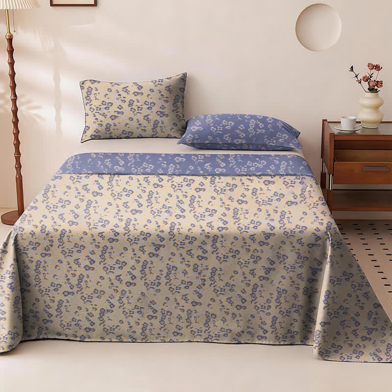 Reversible Ditsy Floral Cotton Bedspread - image 1