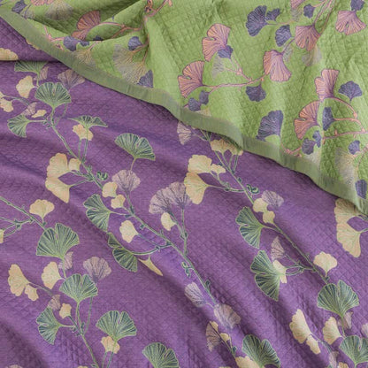 Artistic Ginkgo Leaf Cotton Gauze Blanket - image 5