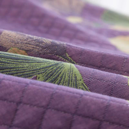 Artistic Ginkgo Leaf Cotton Gauze Blanket - image 4