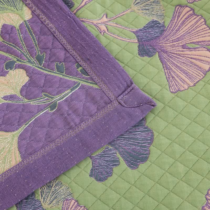 Artistic Ginkgo Leaf Cotton Gauze Blanket - image 14