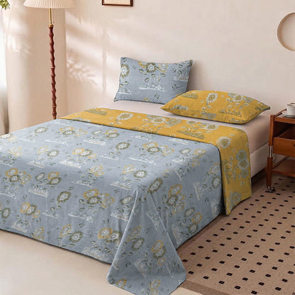 Artistic Sunflower Cotton Gauze Bedspread - image 5