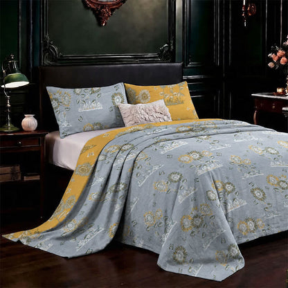 Artistic Sunflower Cotton Gauze Bedspread - image 6