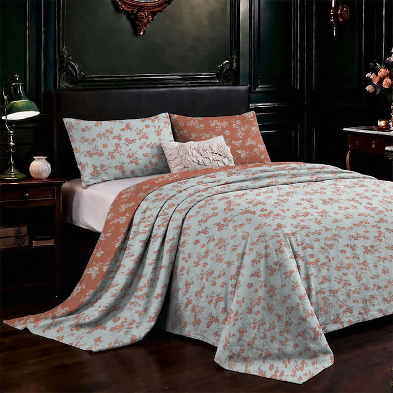 Claret Flower Cotton Gauze Bedspread - image 6
