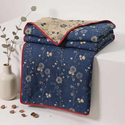 Reversible Blue Floral Cottage Quilt - image 13