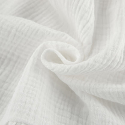 Solid White Cotton Gauze Loungewear Set - image 6