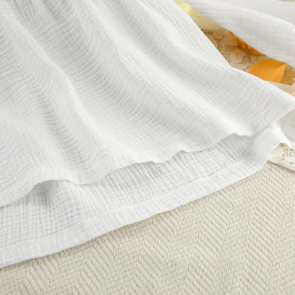 Solid White Cotton Gauze Loungewear Set - image 7